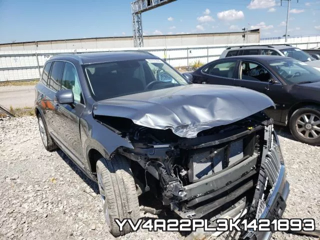 YV4A22PL3K1421893 2019 Volvo XC90, T6 Inscription