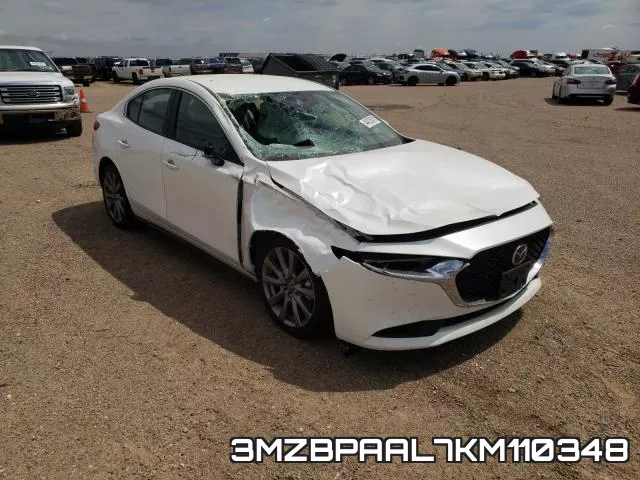 3MZBPAAL7KM110348 2019 Mazda 3, Select