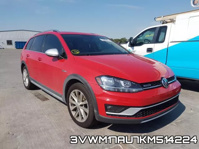 3VWM17AU7KM514224 2019 Volkswagen Golf,  S