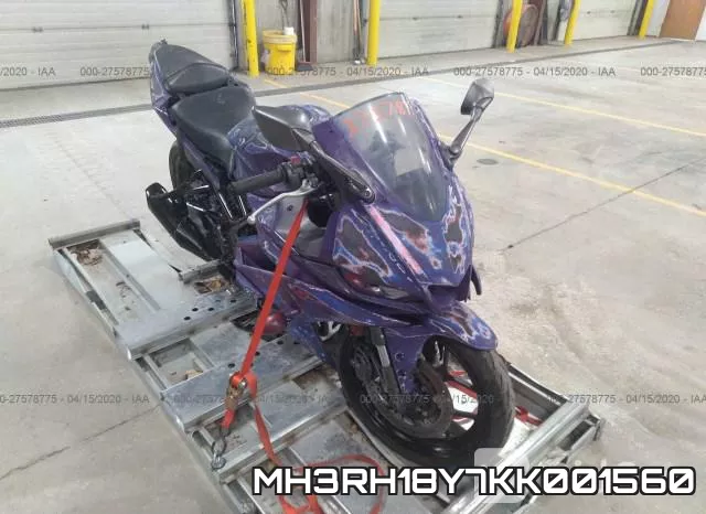 MH3RH18Y7KK001560 2019 Yamaha YZFR3, A