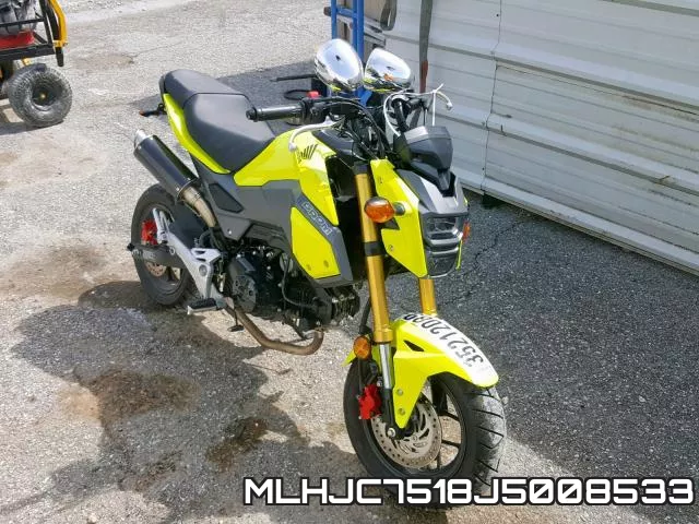 MLHJC7518J5008533 2018 Honda GROM