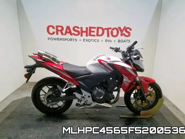 MLHPC4565F5200536 2015 Honda CB500, F