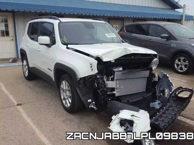 ZACNJABB7LPL09838 2020 Jeep Renegade, Latitude