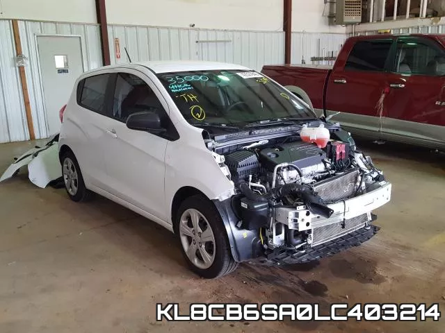 KL8CB6SA0LC403214 2020 Chevrolet Spark, LS