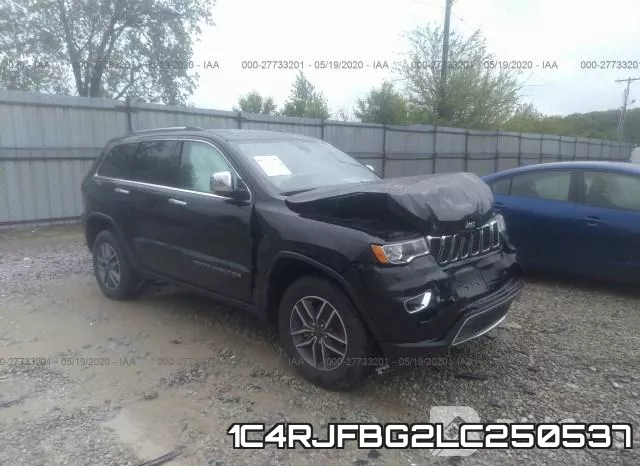 1C4RJFBG2LC250537 2020 Jeep Grand Cherokee, Limited