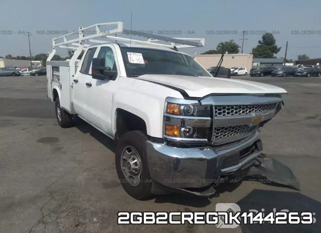 2GB2CREG7K1144263 2019 Chevrolet Silverado 2500, HD Work Truck