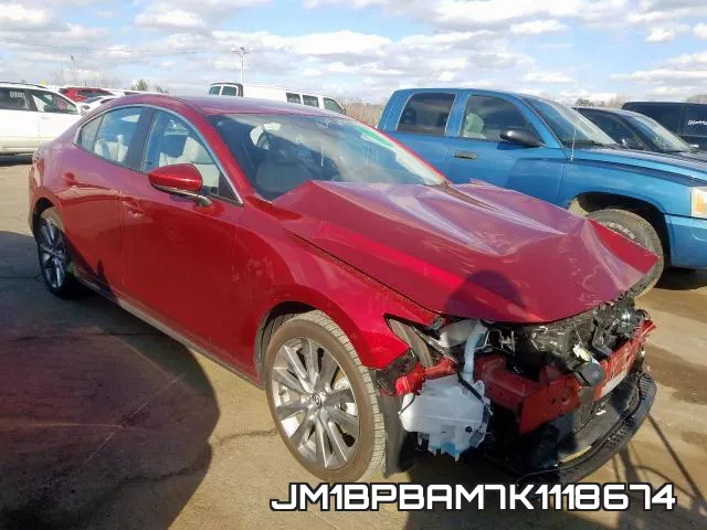 JM1BPBAM7K1118674 2019 Mazda 3, Select