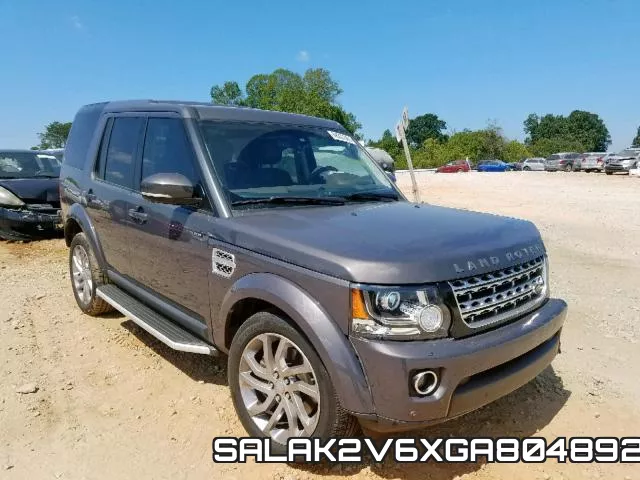 SALAK2V6XGA804892 2016 Land Rover LR4, Hse Luxury