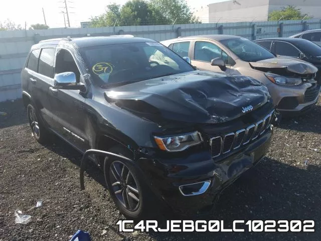 1C4RJEBG0LC102302 2020 Jeep Grand Cherokee,  Limited