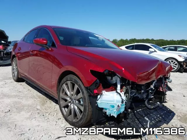3MZBPAEM6LM116386 2020 Mazda 3, Premium