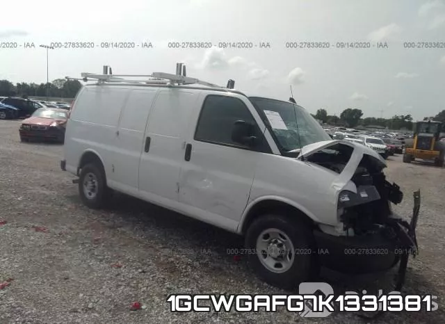1GCWGAFG7K1331381 2019 Chevrolet Express, Cargo Van