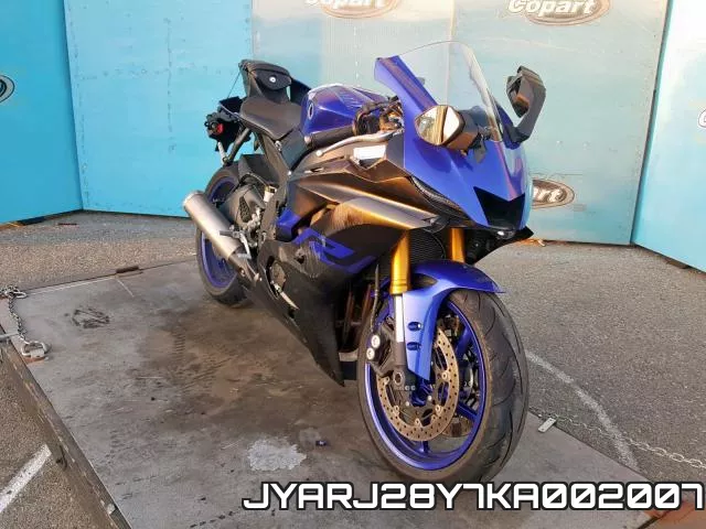 JYARJ28Y7KA002007 2019 Yamaha YZFR6, C