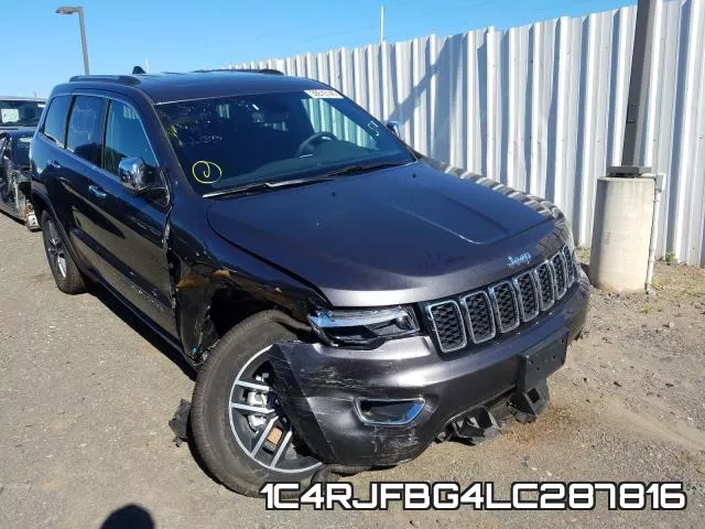 1C4RJFBG4LC287816 2020 Jeep Grand Cherokee,  Limited
