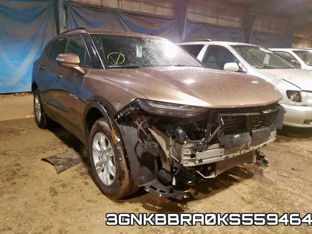 3GNKBBRA0KS559464 2019 Chevrolet Blazer, 1LT