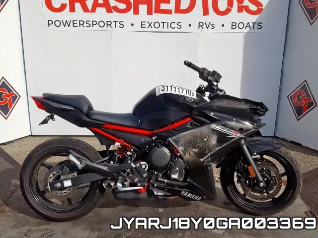JYARJ18Y0GA003369 2016 Yamaha FZ6, RC