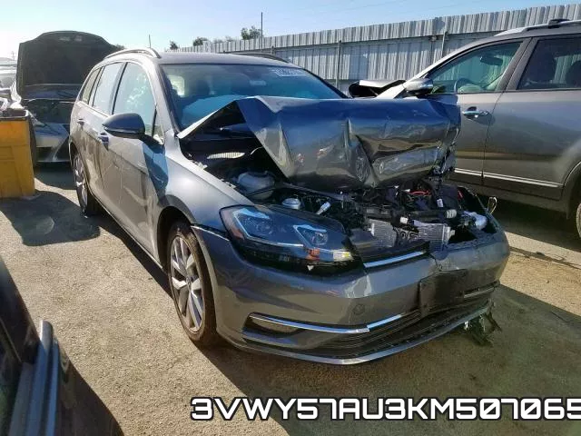 3VWY57AU3KM507065 2019 Volkswagen Golf,  S