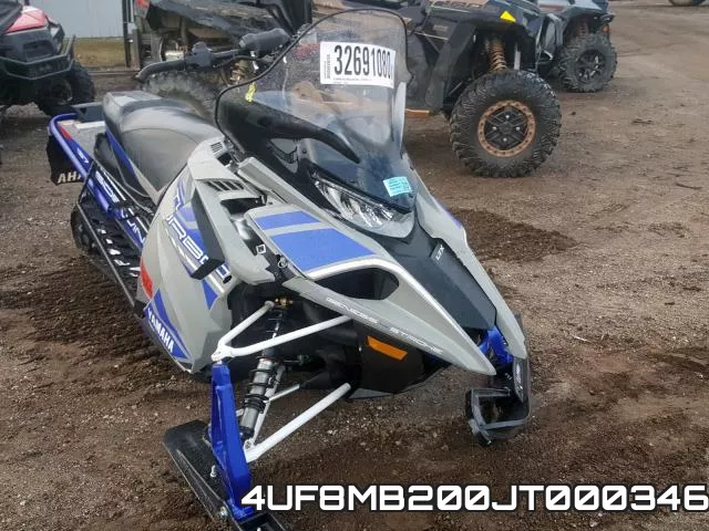 4UF8MB200JT000346 2018 Yamaha Sidewinder