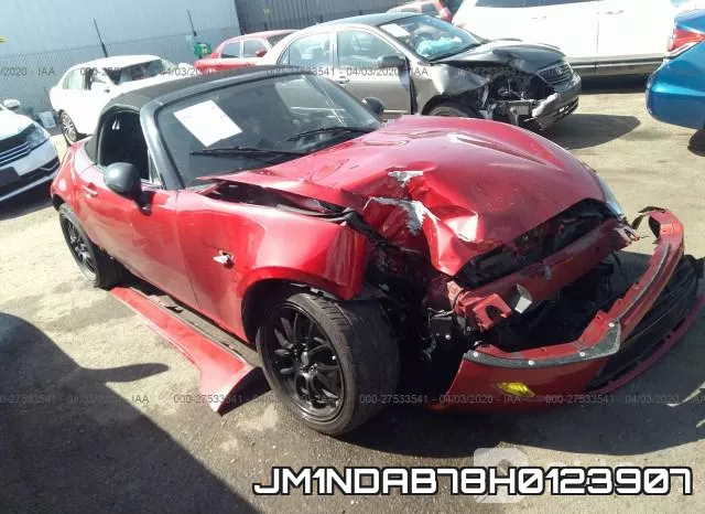 JM1NDAB78H0123907 2017 Mazda MX-5, Miata Sport