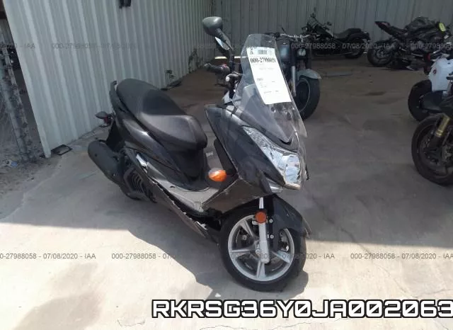 RKRSG36Y0JA002063 2018 Yamaha XC155