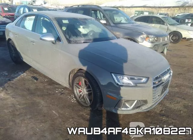 WAUB4AF48KA108227 2019 Audi S4, Premium Plus