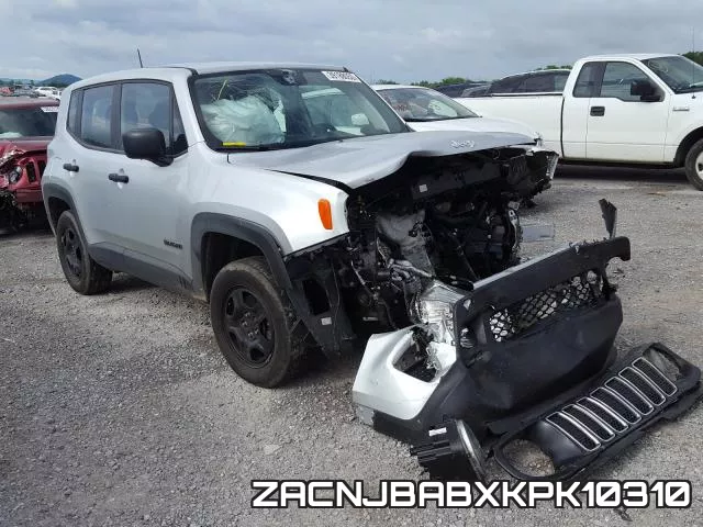 ZACNJBABXKPK10310 2019 Jeep Renegade, Sport