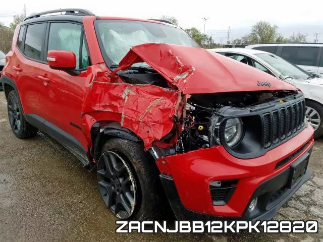 ZACNJBB12KPK12820 2019 Jeep Renegade, Latitude