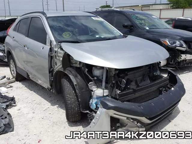 JA4AT3AA4KZ000693 2019 Mitsubishi Eclipse, ES