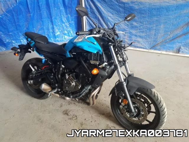 JYARM27EXKA003781 2019 Yamaha MT07