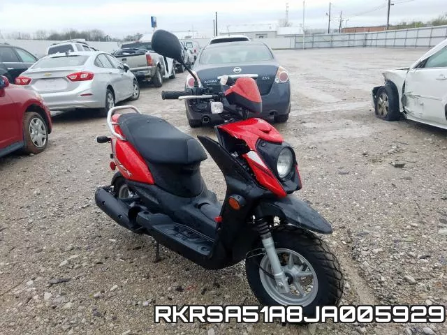 RKRSA51A8JA005929 2018 Yamaha YW50, FX