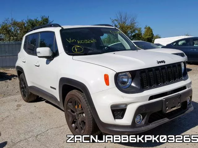 ZACNJABB6KPK03265 2019 Jeep Renegade, Latitude