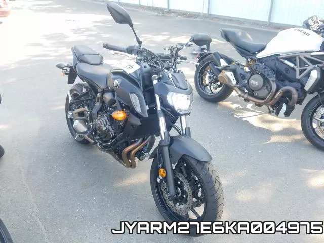JYARM27E6KA004975 2019 Yamaha MT07