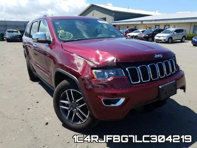 1C4RJFBG7LC304219 2020 Jeep Grand Cherokee,  Limited