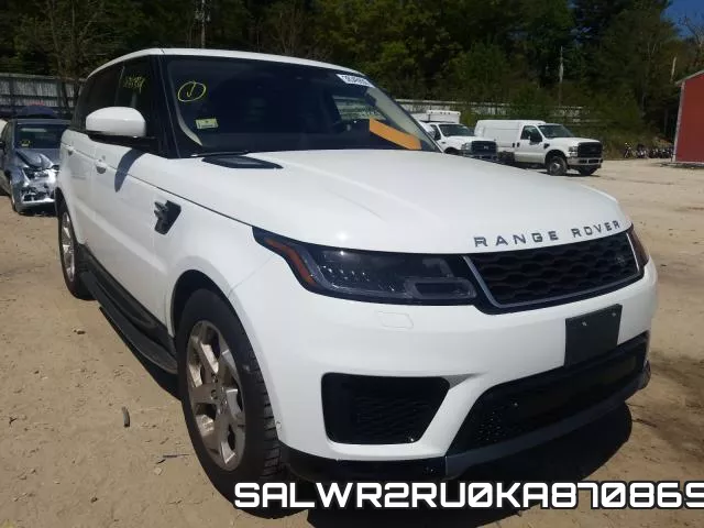 SALWR2RU0KA870869 2019 Land Rover Range Rover,  Hse