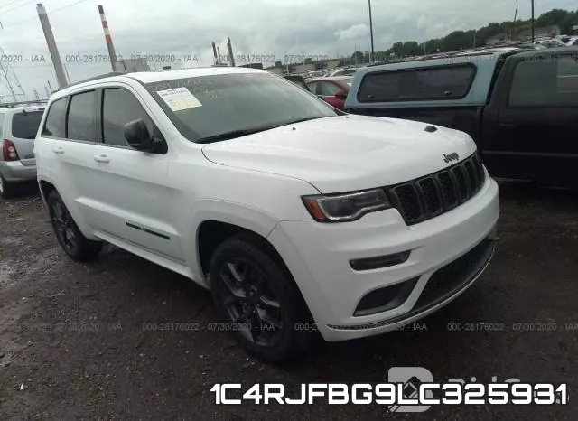 1C4RJFBG9LC325931 2020 Jeep Grand Cherokee, Limited X