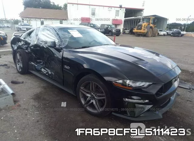 1FA6P8CF9L5111423 2020 Ford Mustang, GT