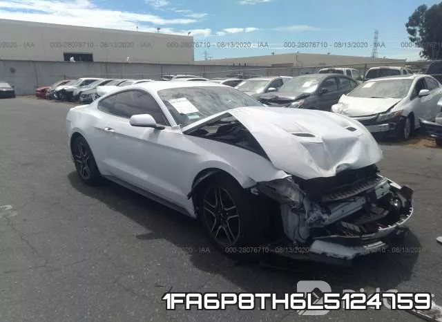 1FA6P8TH6L5124759 2020 Ford Mustang, Ecoboost
