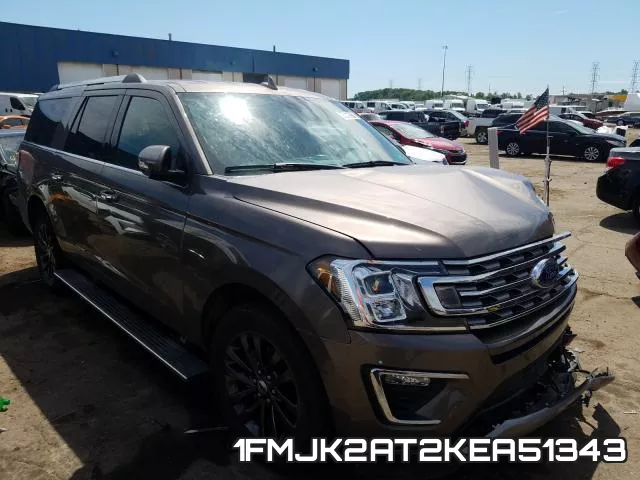 1FMJK2AT2KEA51343 2019 Ford Expedition, Max Limited