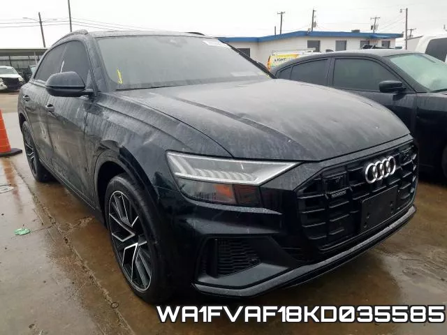 WA1FVAF18KD035585 2019 Audi Q8, Prestige S-Line