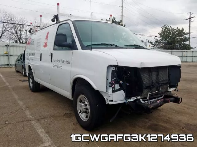 1GCWGAFG3K1274936 2019 Chevrolet Express