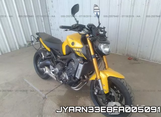 JYARN33E8FA005091 2015 Yamaha FZ09