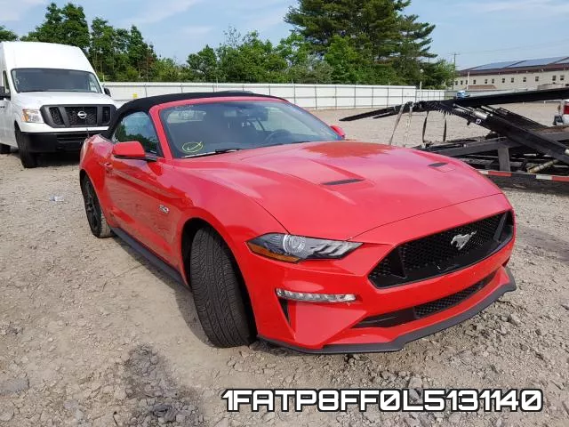 1FATP8FF0L5131140 2020 Ford Mustang, GT