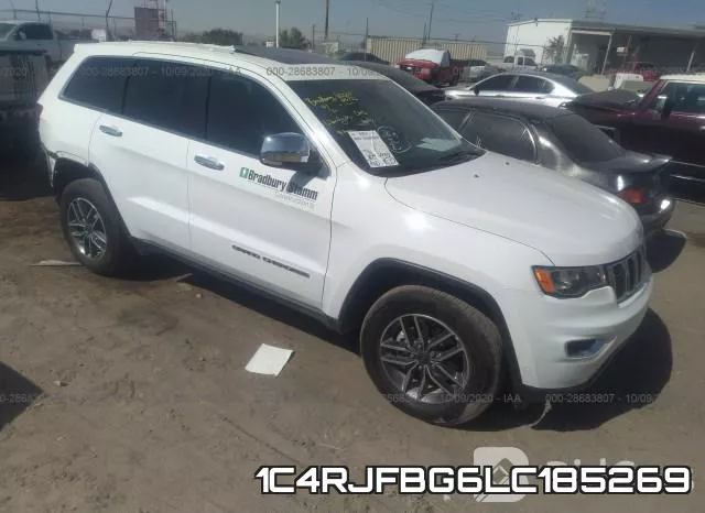 1C4RJFBG6LC185269 2020 Jeep Grand Cherokee, Limited