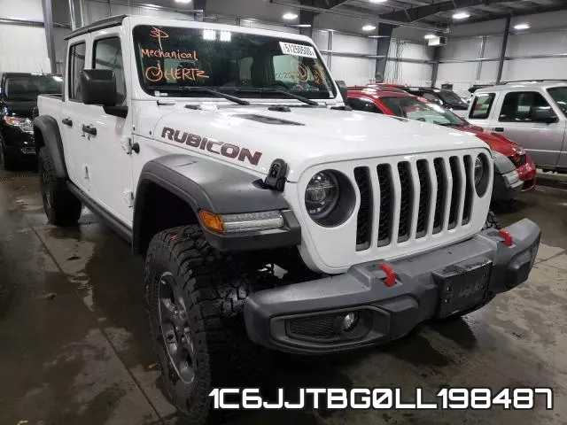 1C6JJTBG0LL198487 2020 Jeep Gladiator, Rubicon