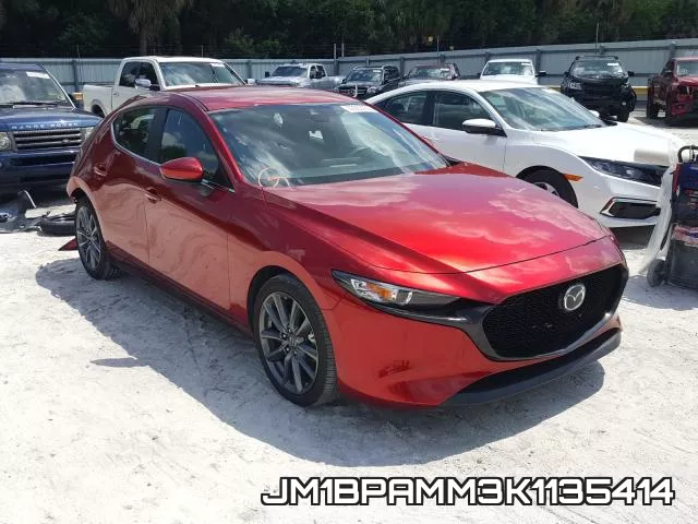 JM1BPAMM3K1135414 2019 Mazda 3, Preferred