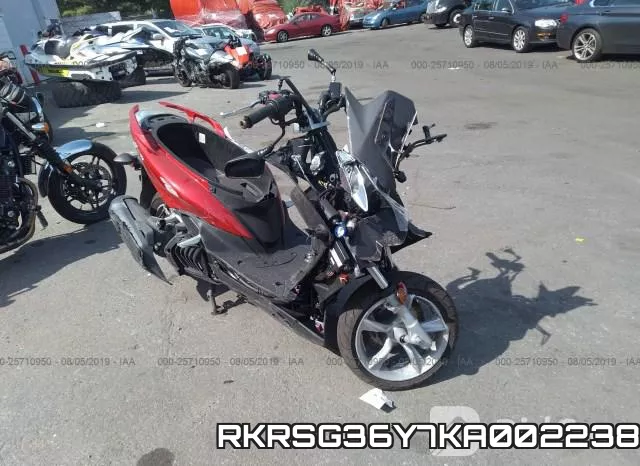 RKRSG36Y7KA002238 2019 Yamaha XC155
