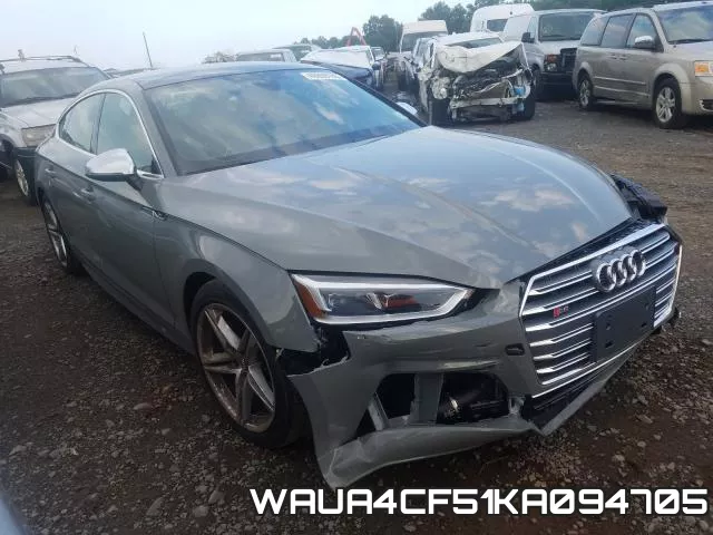 WAUA4CF51KA094705 2019 Audi S5, Premium