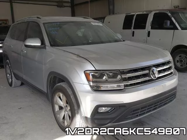 1V2DR2CA6KC549807 2019 Volkswagen Atlas, SE