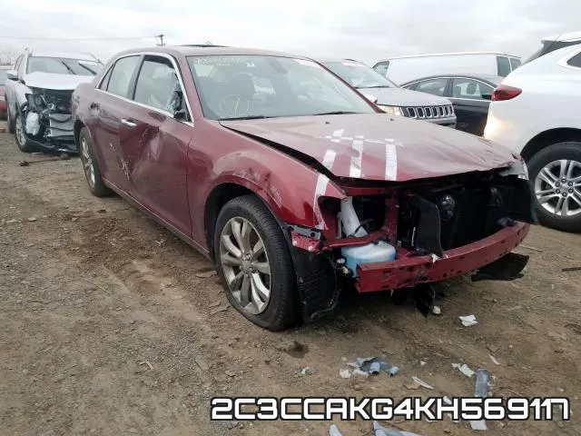 2C3CCAKG4KH569117 2019 Chrysler 300, Limited