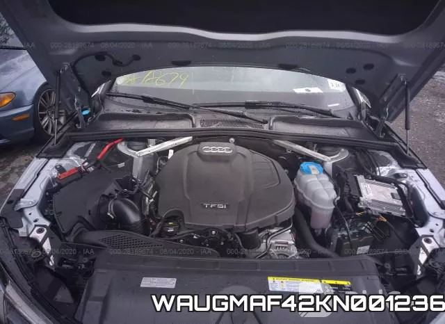 WAUGMAF42KN001236 2019 Audi A4, Premium/Titanium Premium