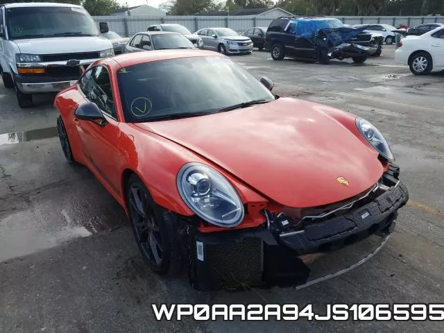 WP0AA2A94JS106595 2018 Porsche 911, Carrera